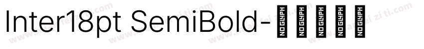 Inter18pt SemiBold字体转换